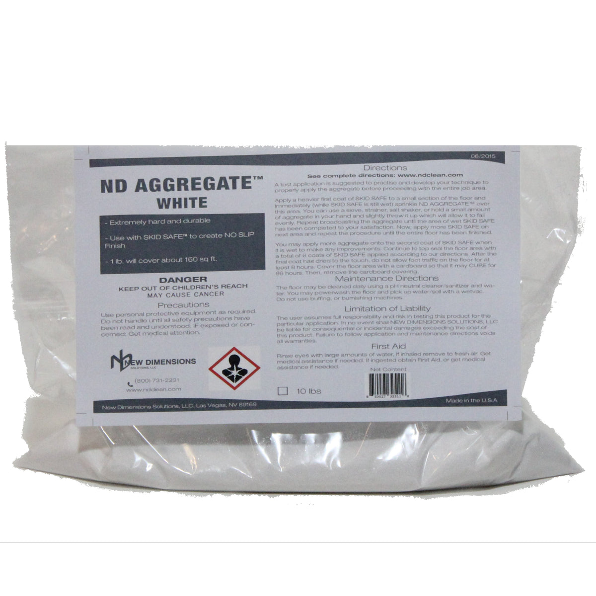 ND AGGREGATE Non-Slip Traction Additive for SKID SAFE Sealer - Anti Slip Paint Additive