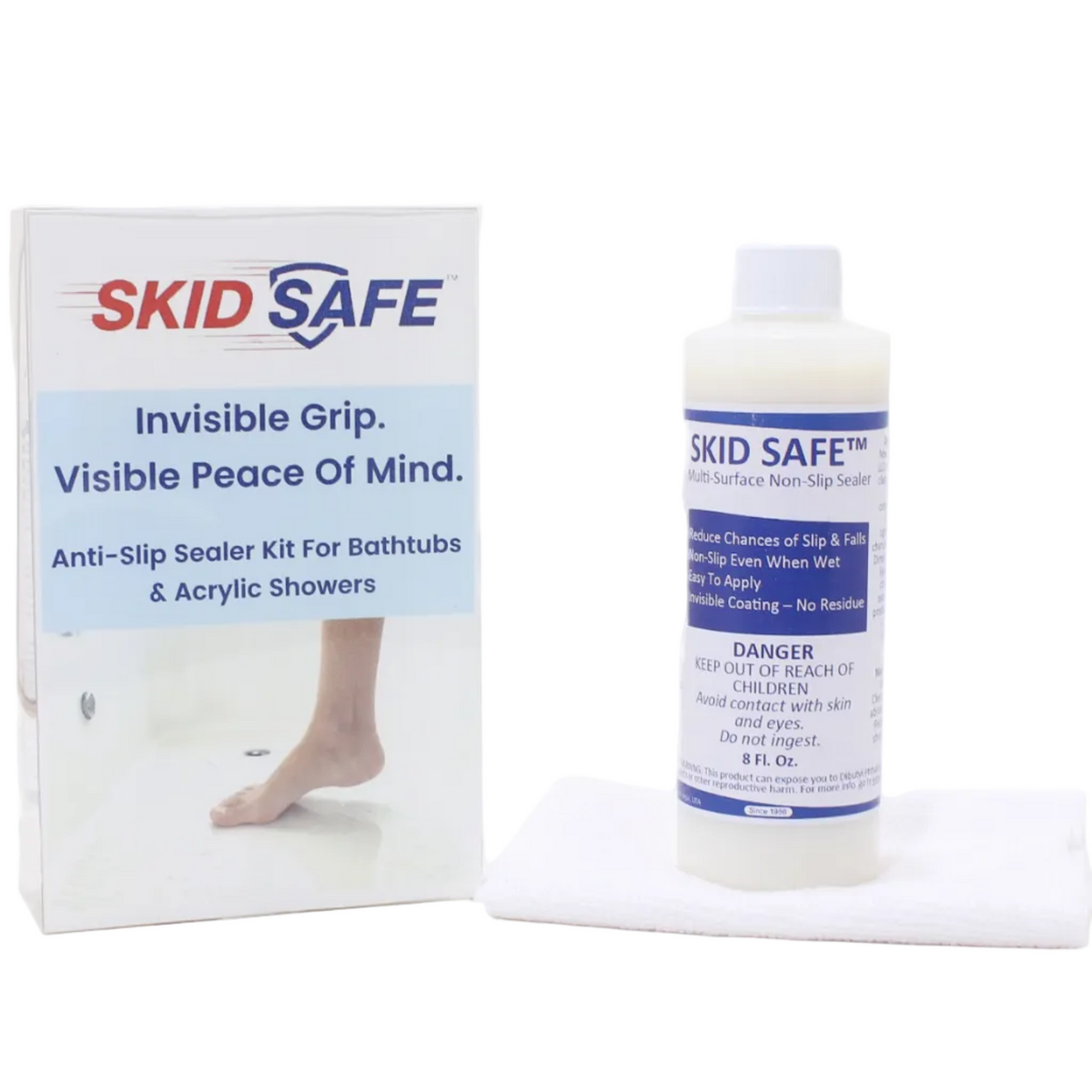 SKID SAFE Anti-Slip Sealer Kit for Bathtubs and Acrylic Showers 8oz - front view