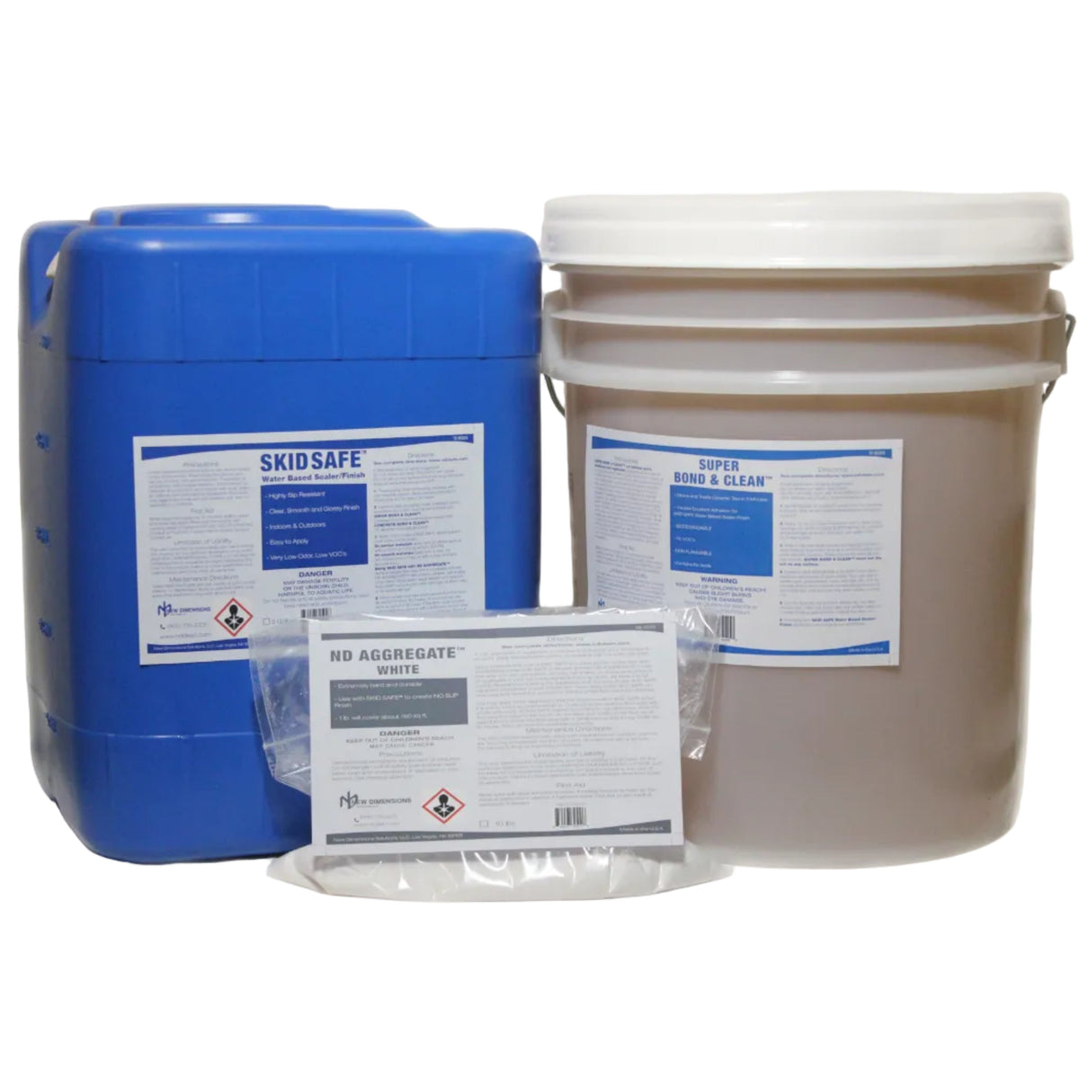 SKID SAFE No-Slip Floor System for Ceramic Tile, Porcelain, Brick and Limestone - Anti-Slip Floor Coating Kit