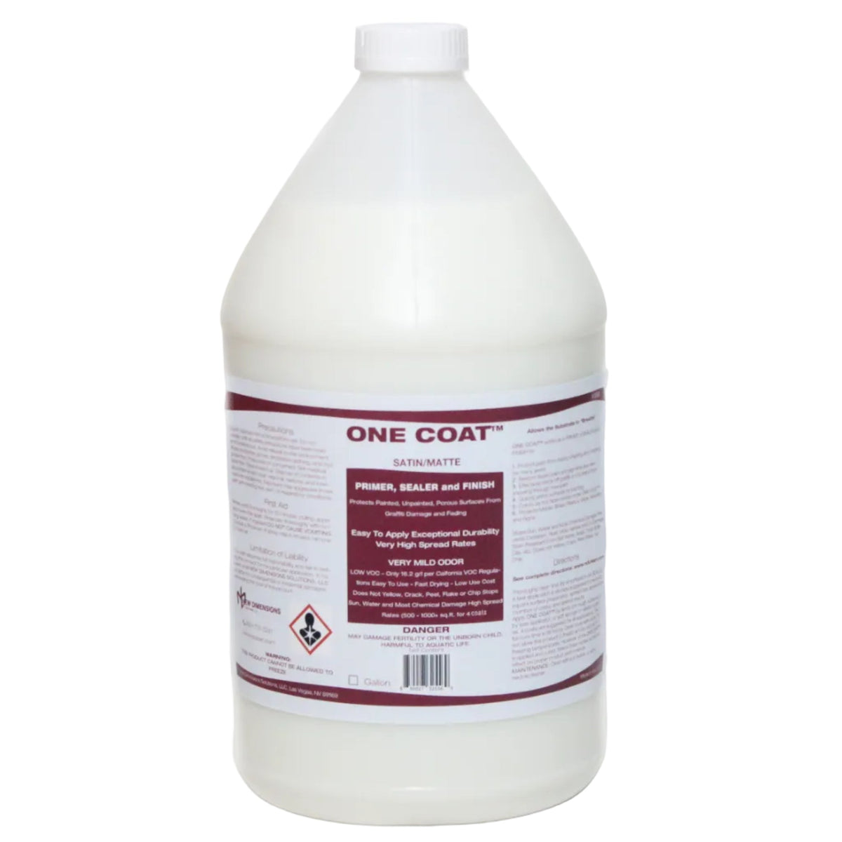 ONE COAT Non-Slip Sealer and Primer by SKID SAFE - Slip Resistant Floor Coating for Concrete, Tile and Wood