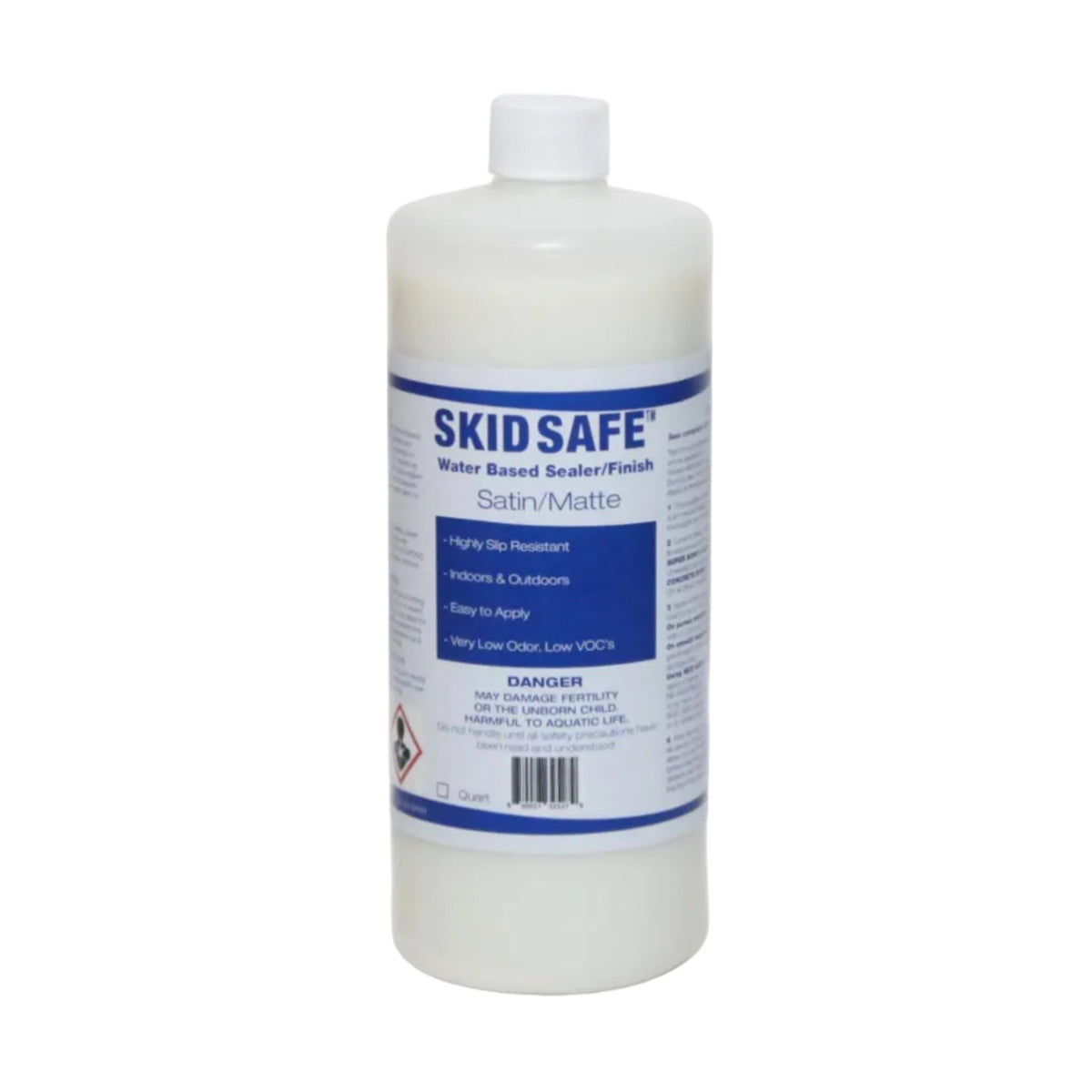 SKID SAFE Water Based Non-Slip Floor Sealer & Finish - Anti-Slip Coating and Hardwood Floor Sealer for Tile, Wood, Vinyl and Concrete