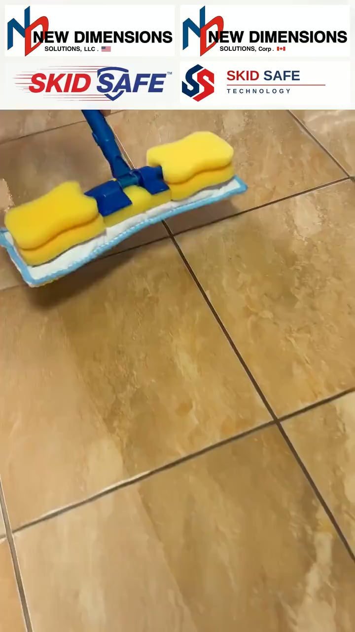 SKID SAFE Water Based Non-Slip Floor Sealer & Finish - Anti-Slip Coating and Hardwood Floor Sealer for Tile, Wood, Vinyl and Concrete