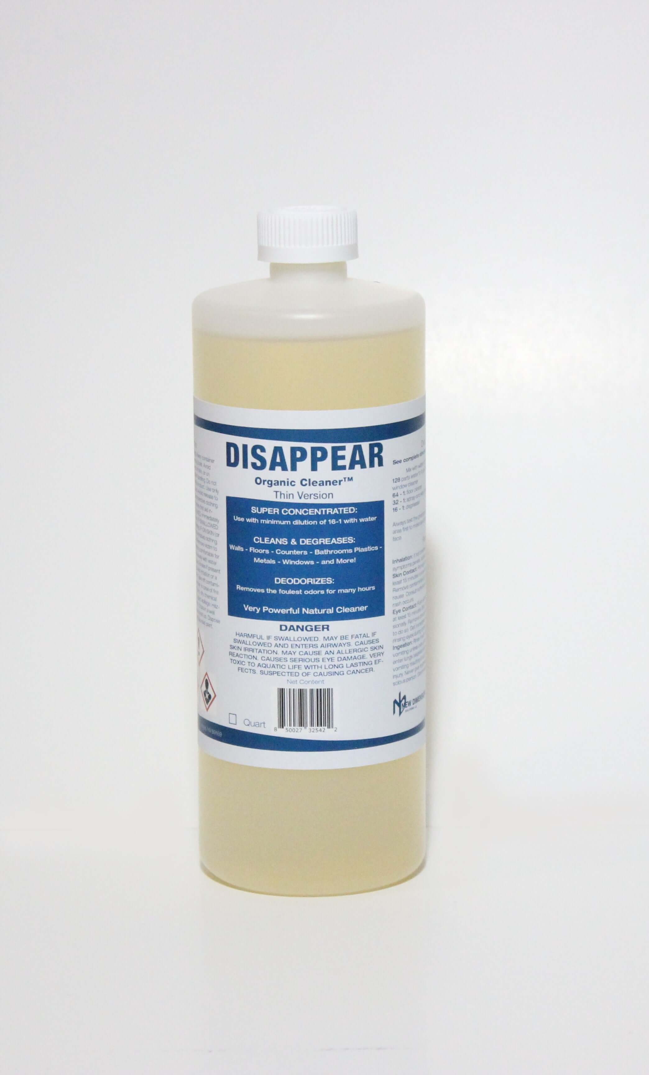Disappear Organic Natural Cleaner | NEW DIMENSIONS SOLUTIONS, LLC