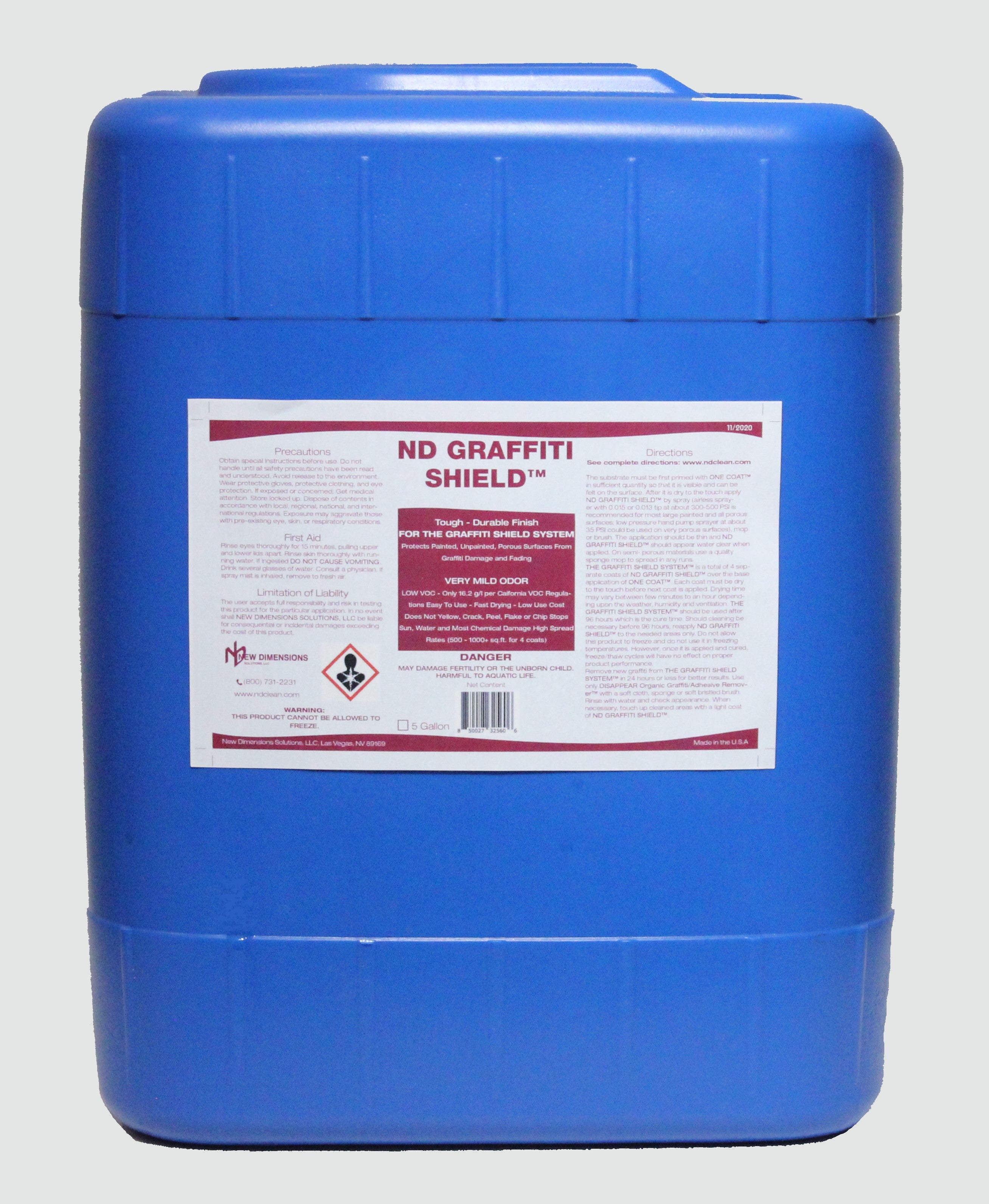 ND Graffiti Shield Protective Topcoat | NEW DIMENSIONS SOLUTIONS, LLC