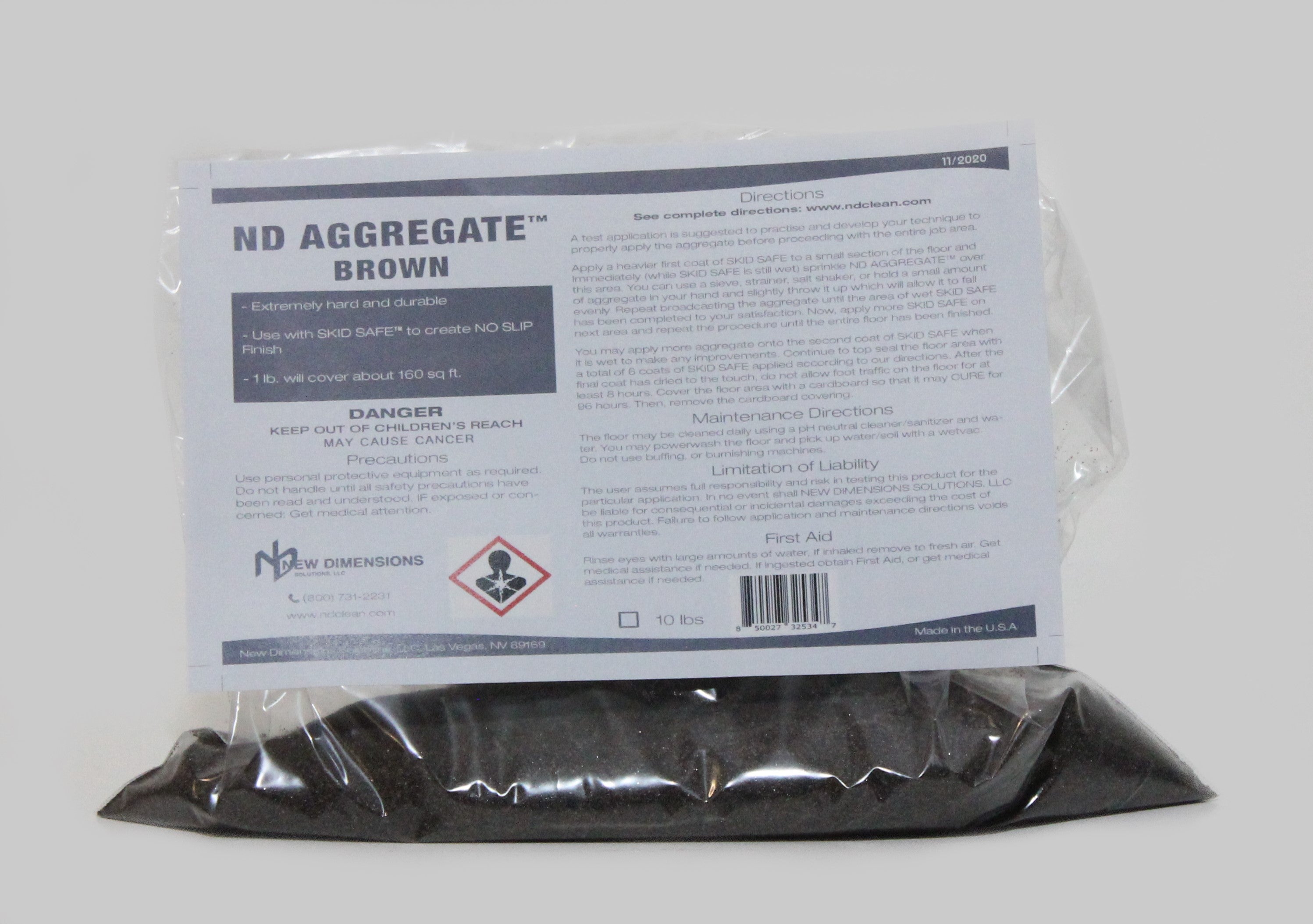 ND Aggregate White Additive | NEW DIMENSIONS SOLUTIONS, LLC