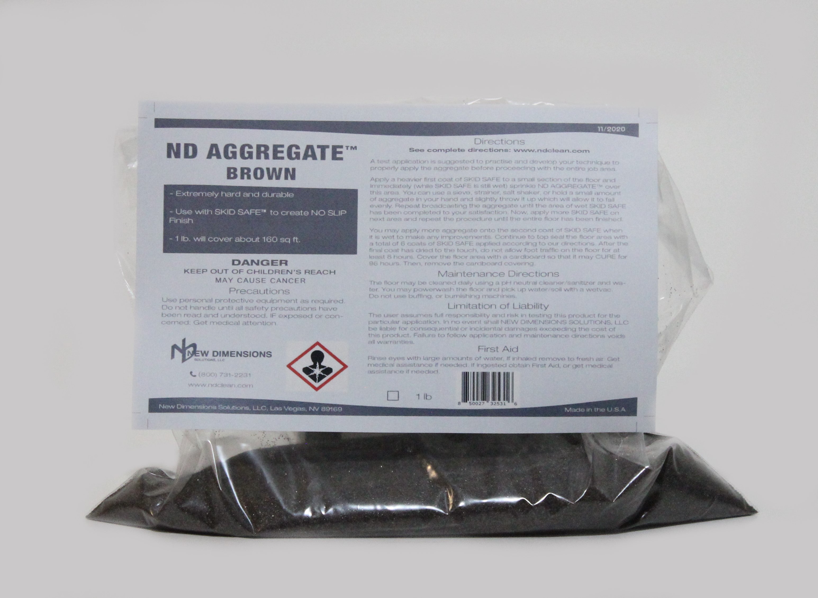 ND Aggregate White Additive | NEW DIMENSIONS SOLUTIONS, LLC