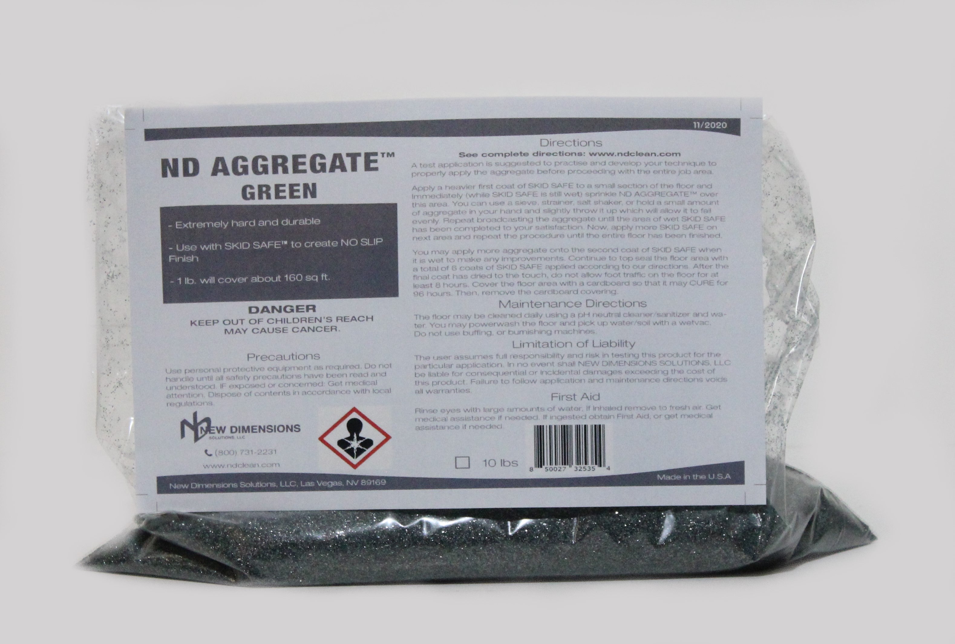 ND Aggregate White Additive | NEW DIMENSIONS SOLUTIONS, LLC