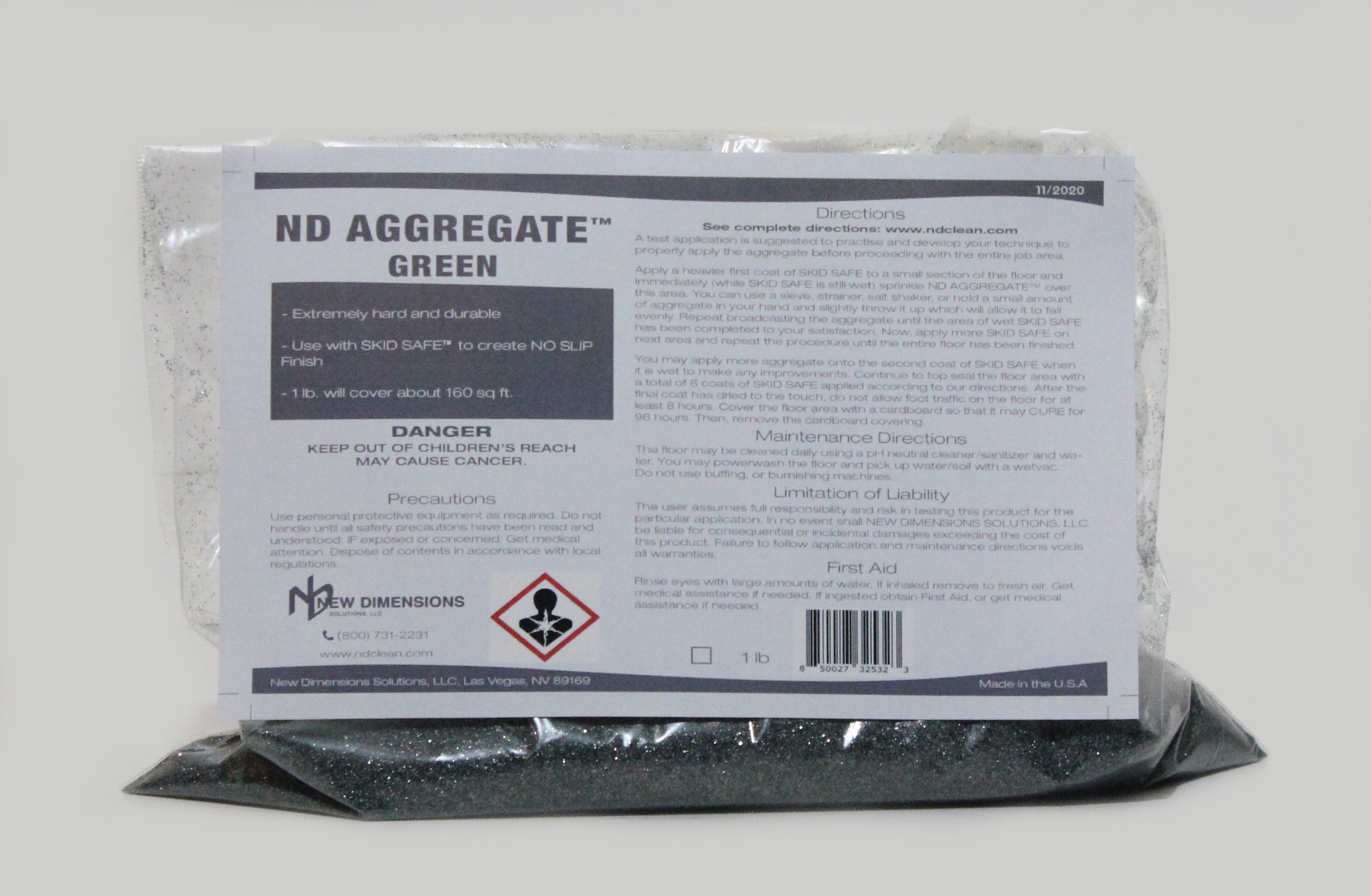 ND Aggregate White Additive | NEW DIMENSIONS SOLUTIONS, LLC