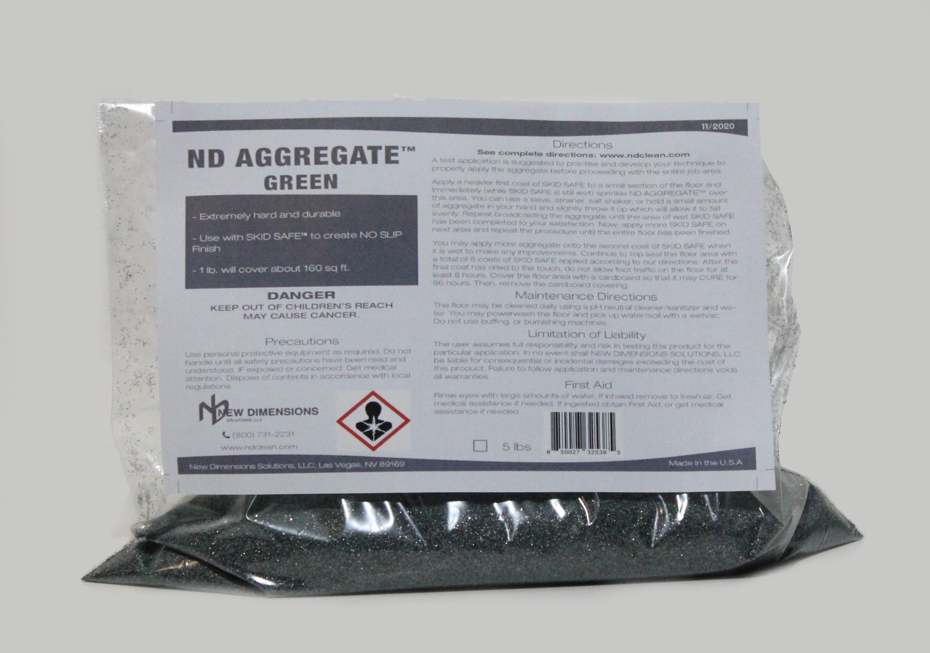 ND Aggregate White Additive | NEW DIMENSIONS SOLUTIONS, LLC