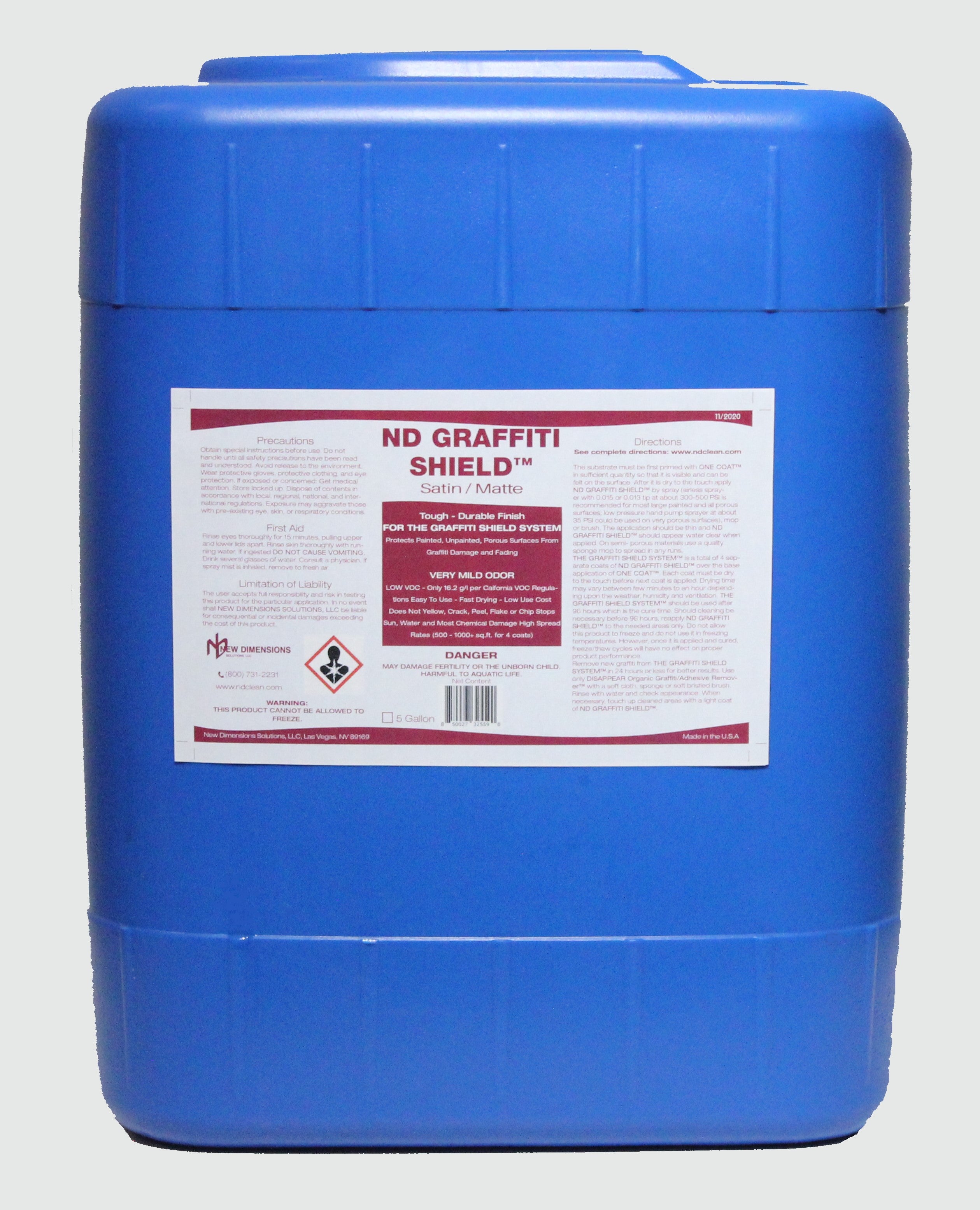 ND Graffiti Shield Protective Topcoat | NEW DIMENSIONS SOLUTIONS, LLC