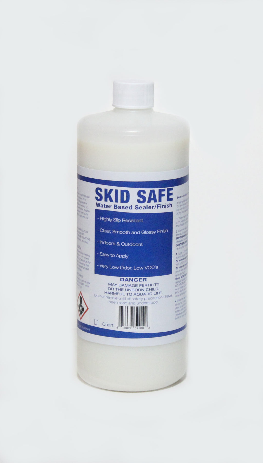 SKID SAFE™ Water Based Sealer & Finish (No Slip floor sealer/coating) Clear, water-based no-slip floor finish for almost all floor surfaces. - NEW DIMENSIONS SOLUTIONS, LLC