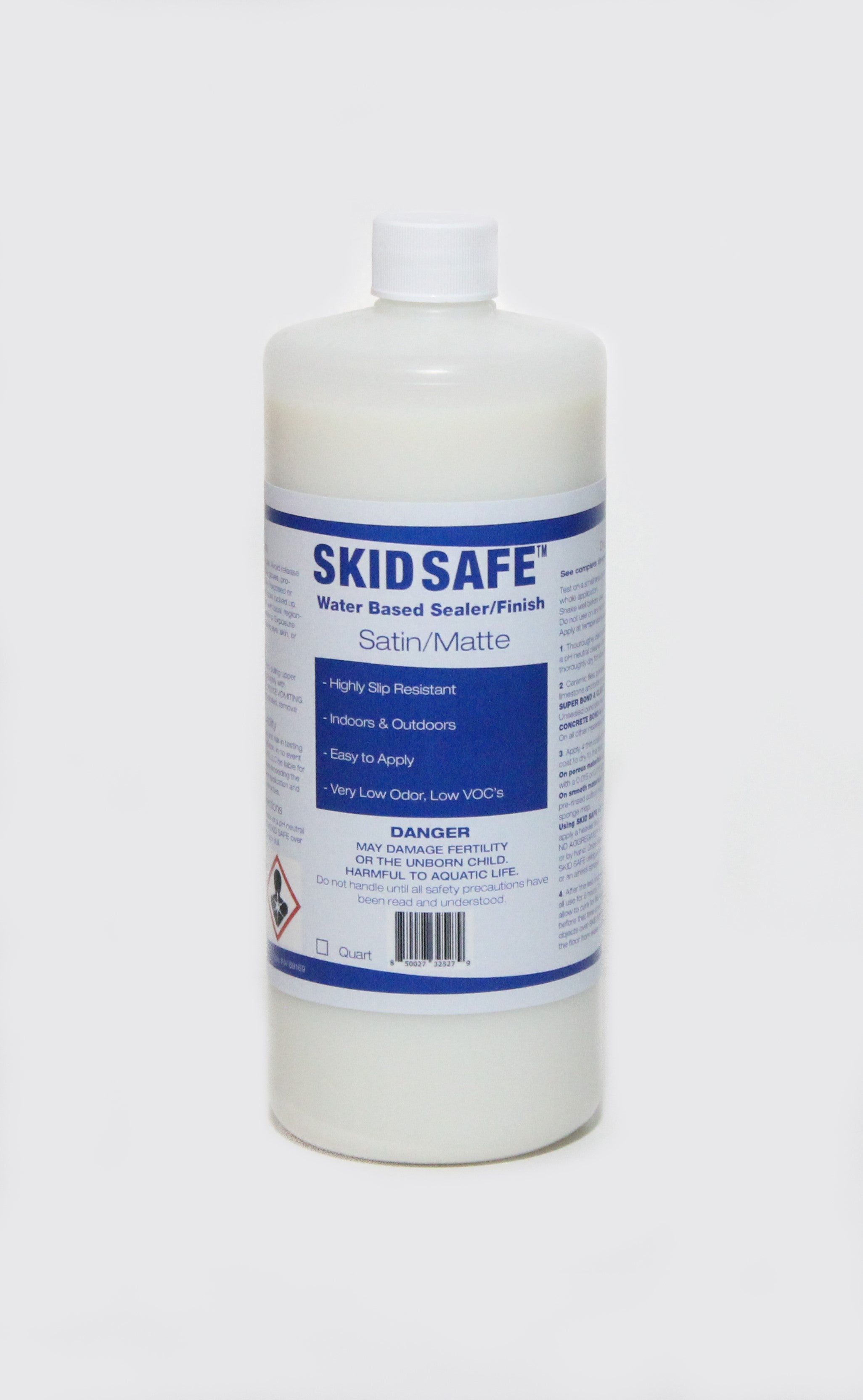 SKID SAFE™ Water Based Sealer & Finish (No Slip floor sealer/coating) Clear, water-based no-slip floor finish for almost all floor surfaces. - NEW DIMENSIONS SOLUTIONS, LLC